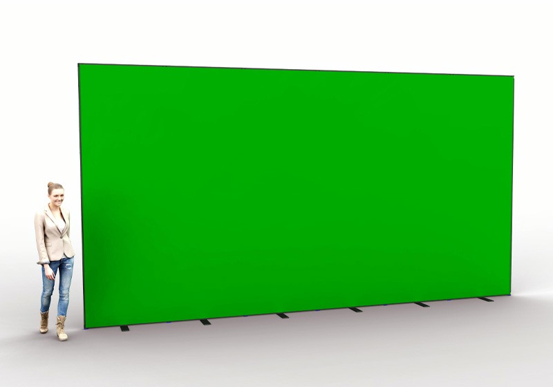 Sta op stoeprand Plantkunde Groene achtergrond doek - AAA Display